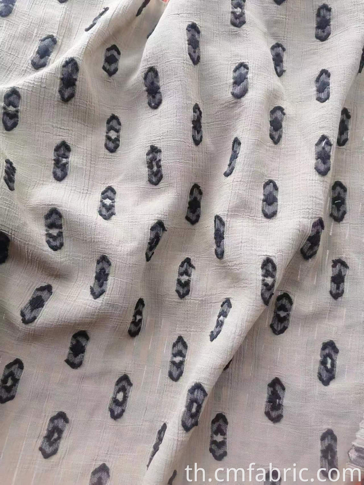 Polyester swiss dot fabric